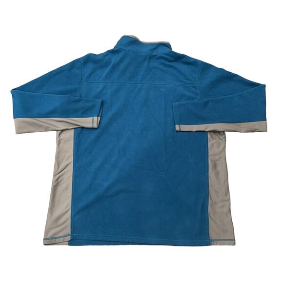Columbia Men's Quarter Zip Fleece Pullover Teal Gray Size XXL - Picture 2 of 7